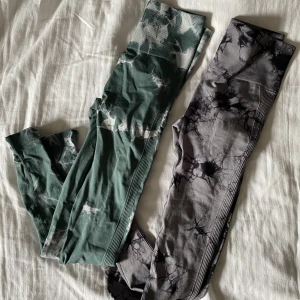 Tights - 2 st tränings tights med scrunch, helt oanvända då de va för små, storlek xs, säljer för 70kr styck eller båda för 120kr 