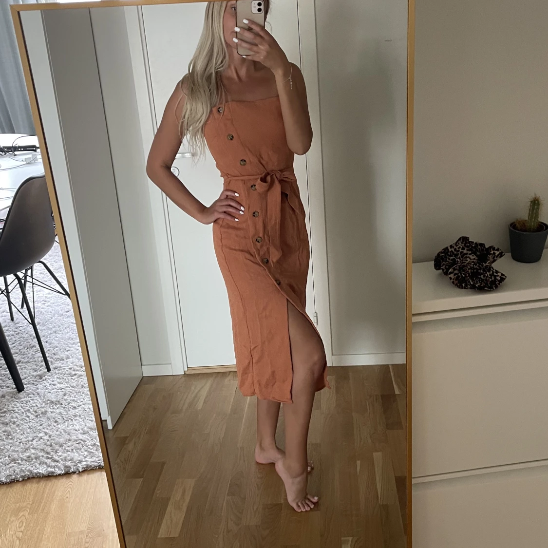 Orange klänning - 90