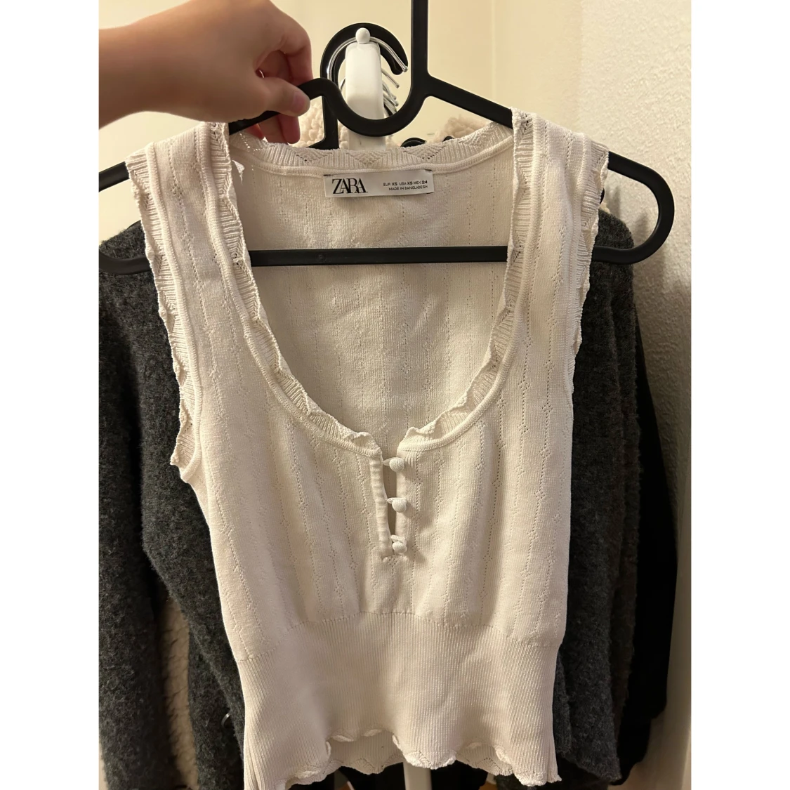 Stickad topp från Zara