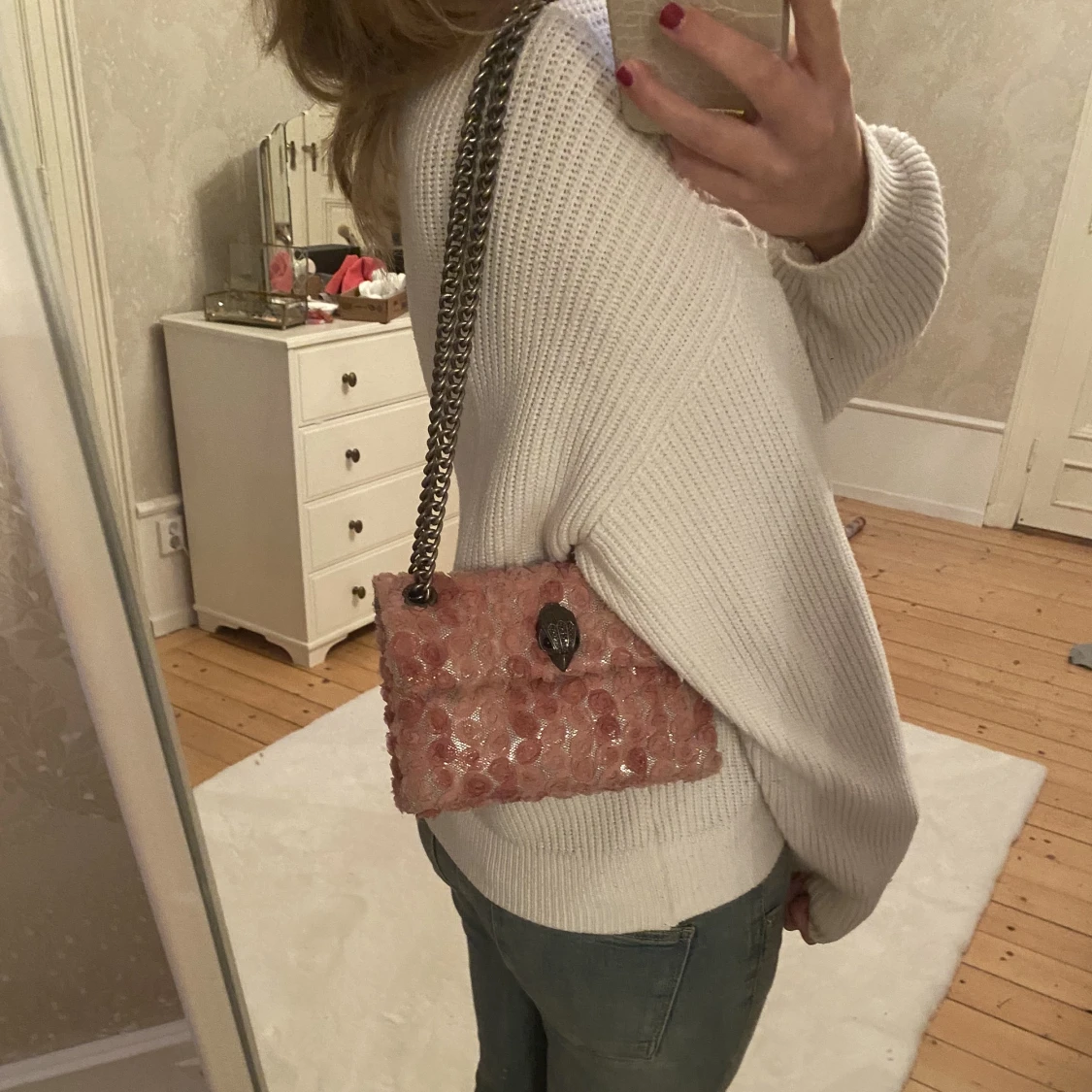 Vit stickad tröja från zara❤️‍🔥❤️‍🔥 - 90