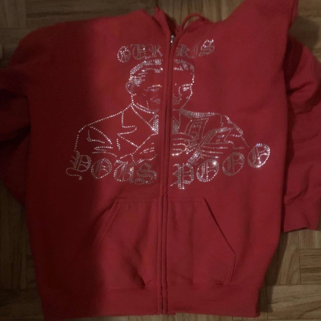 Rhinestone hoodie - 90