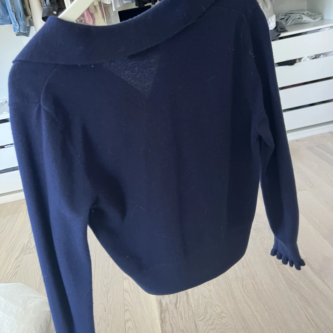 Marinblå stickad💙💙 - 90