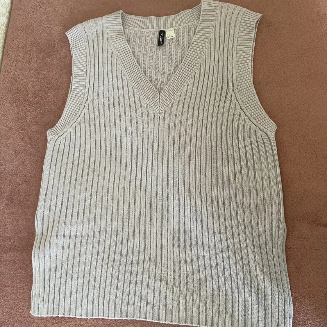 oversized stickad väst