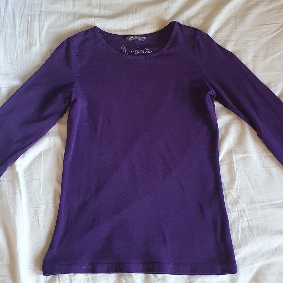 Långärmad lila tröja - 90