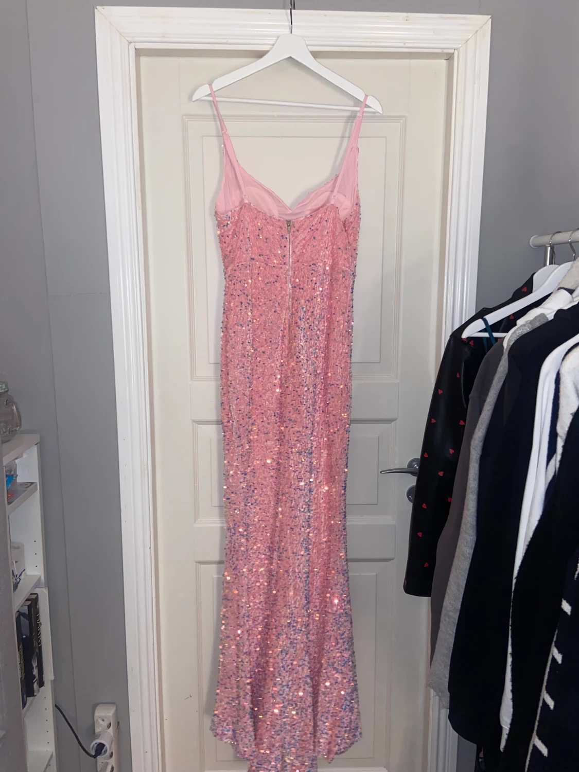 Rosa maxiklänning  - 90