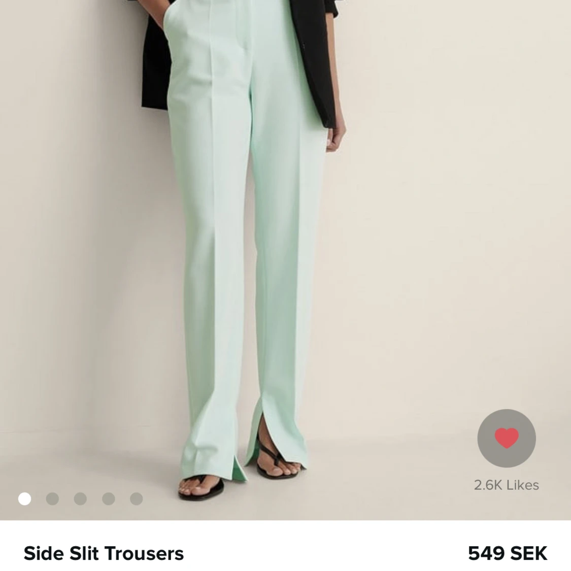 Kostymbyxor med slits