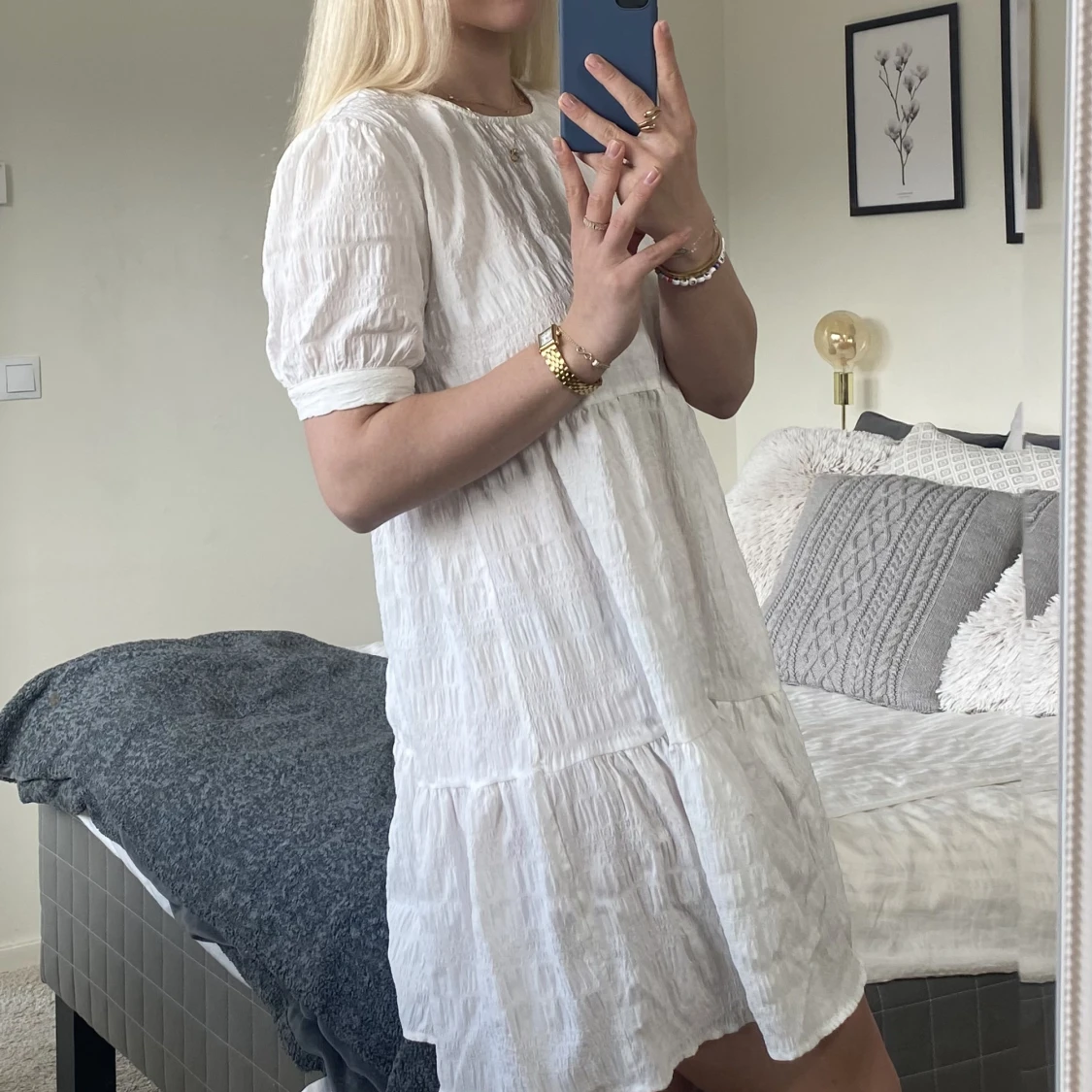 Vit Student/Sommarklänning  - 90