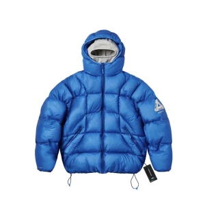 Palace Pertex Frost Balaclava Puffa - Använd några få gånger men är i nyskick. Saknar medföljade balaclava. Blå Medium Extremt bra kvalite  