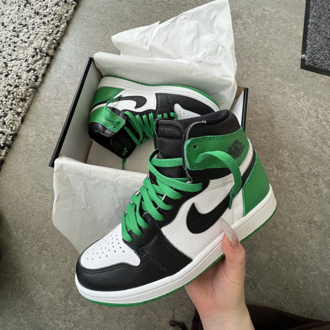 Jordan 1 high lucky green