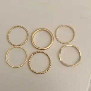 Helt nya guld ringar endast testade,storlek m