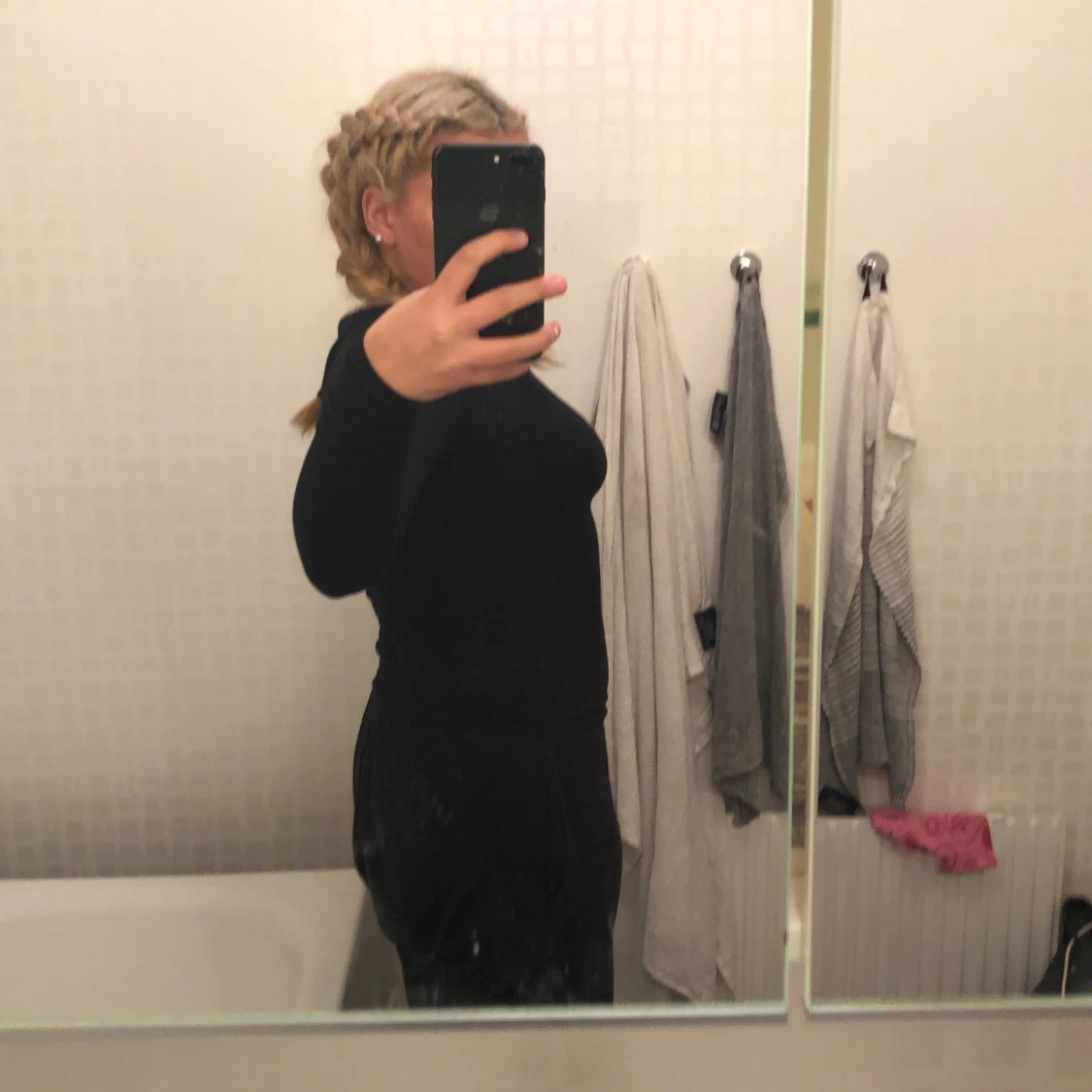 Svart basic tröja - 90