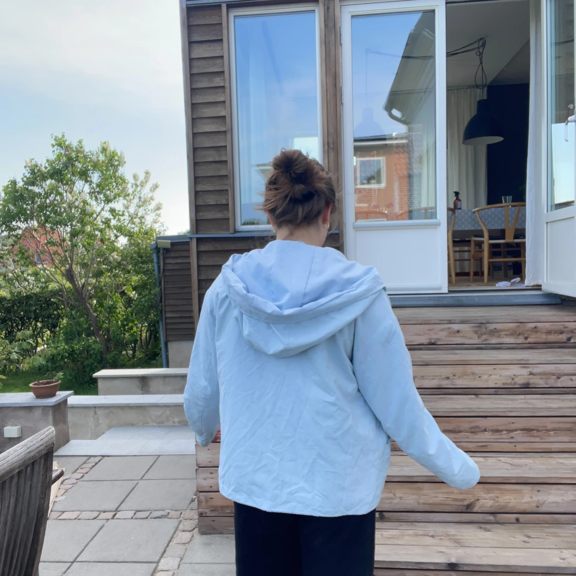 Ljusblå vårjacka - 90