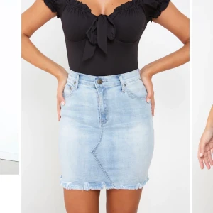 Jeanskjol NY - Oanvänd! Den absolut snyggaste kjolen jag har köpt (har två storlekar, säljer ena), den är så stretchig och rumpan blir så snygg! 😍 köpt från Australien, nypris 589kr