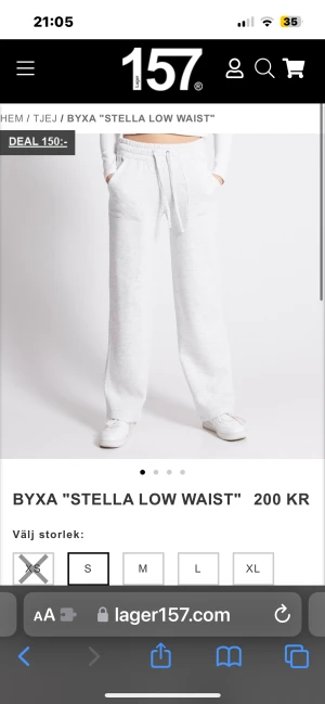 Lager 157 mjukisbyxor  - Säljer mina gråa mjukisbyxor från lager157 använda 2-3 gånger, säljer pågrund av att dom är förstora för mig