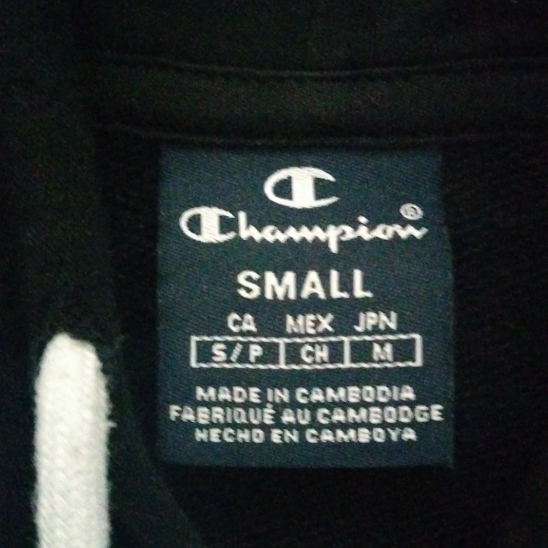 Svart Champion luvtröja  - 90