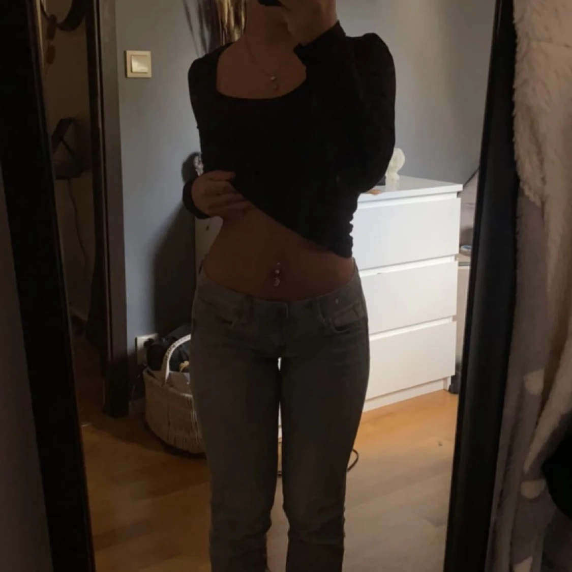 Lågmidjade jeans