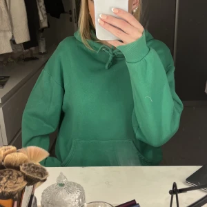 grön hoodie - säljer min fina gröna hoodie köpt på monki. fint skick o sparsamt använd. storlek s