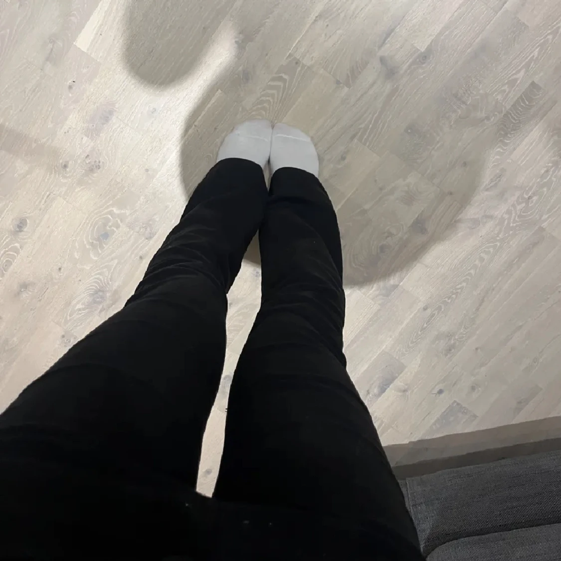 Svarta lågmidjade jeans - 91