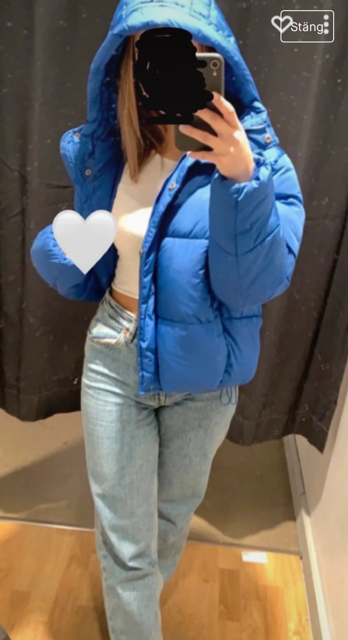 Blå pufferjacka💙 - 90