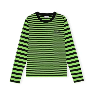 Ganni tröja. - Grön svart randig tröja från ganni! 