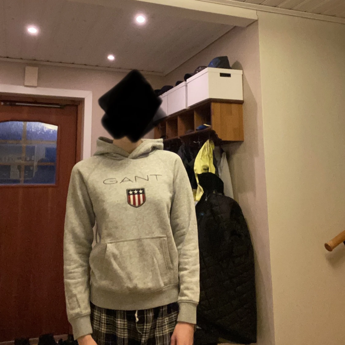 Grå Gant hoodie 
