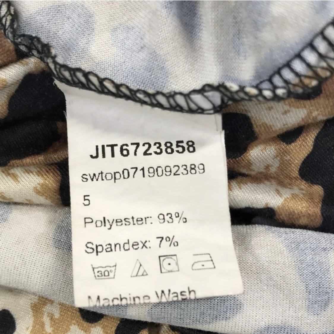 Leopardmönstrad omlott-tröja  - 91