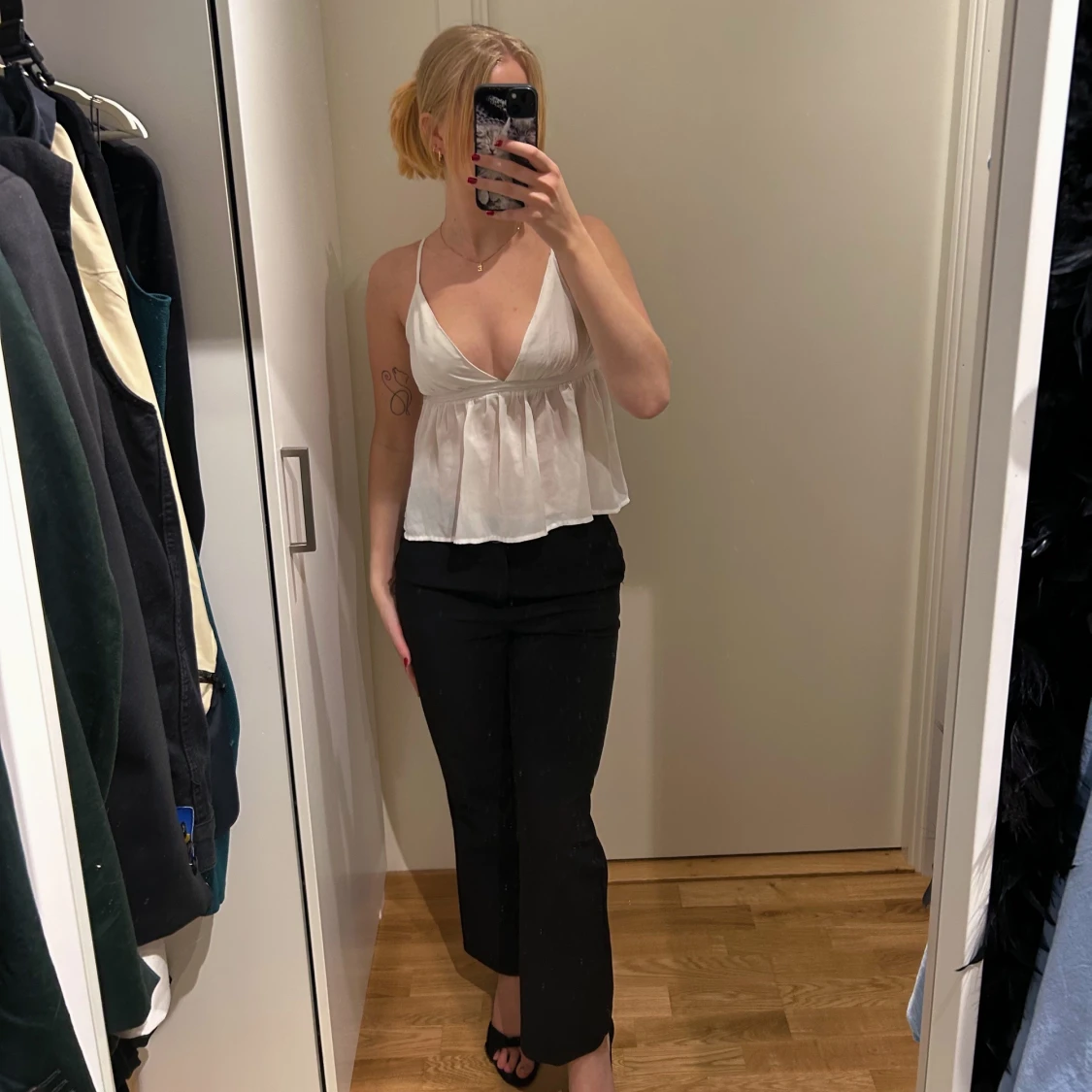 Vit sommar-topp  - 90