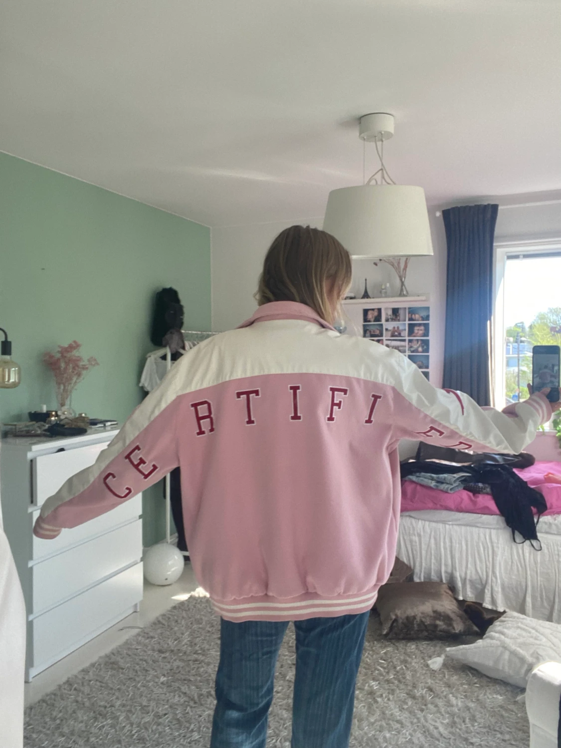 Rosa baseball jacka - 91