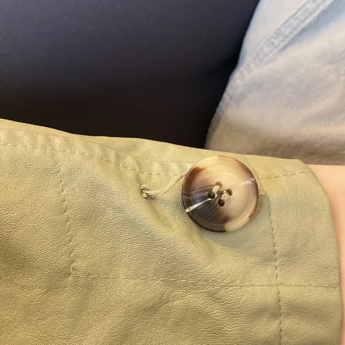 Grön skinnjacka - 91