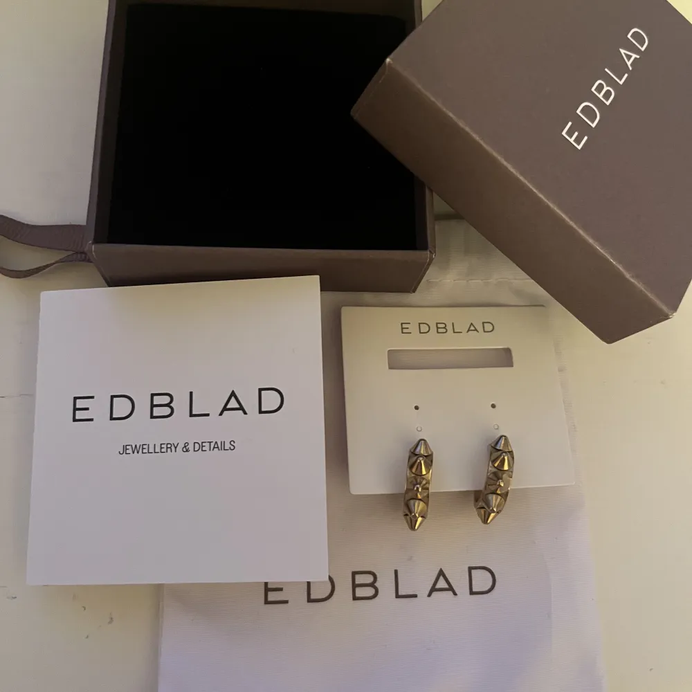 Säljer mina älskade Edblad örhängen då jag har 2 par. Det är i perfekt skick! Låda, påse, display kort och ”jewellery & ditails” kort tillkommer❤️ kontakta mig innan ni trycker på köp nu🫶. Accessoarer.