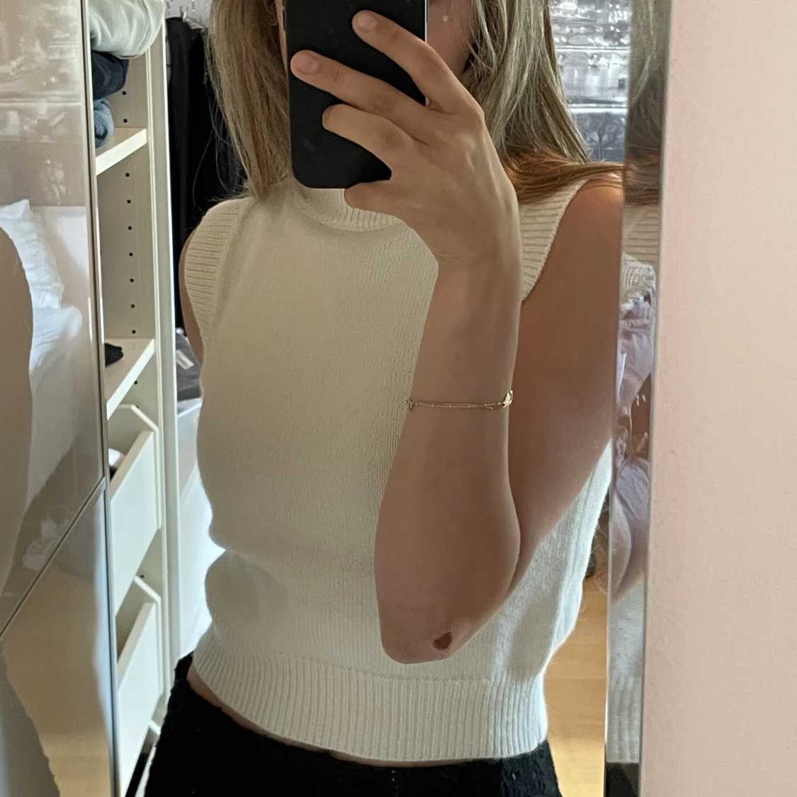 Ärmlöströja med krage - 90