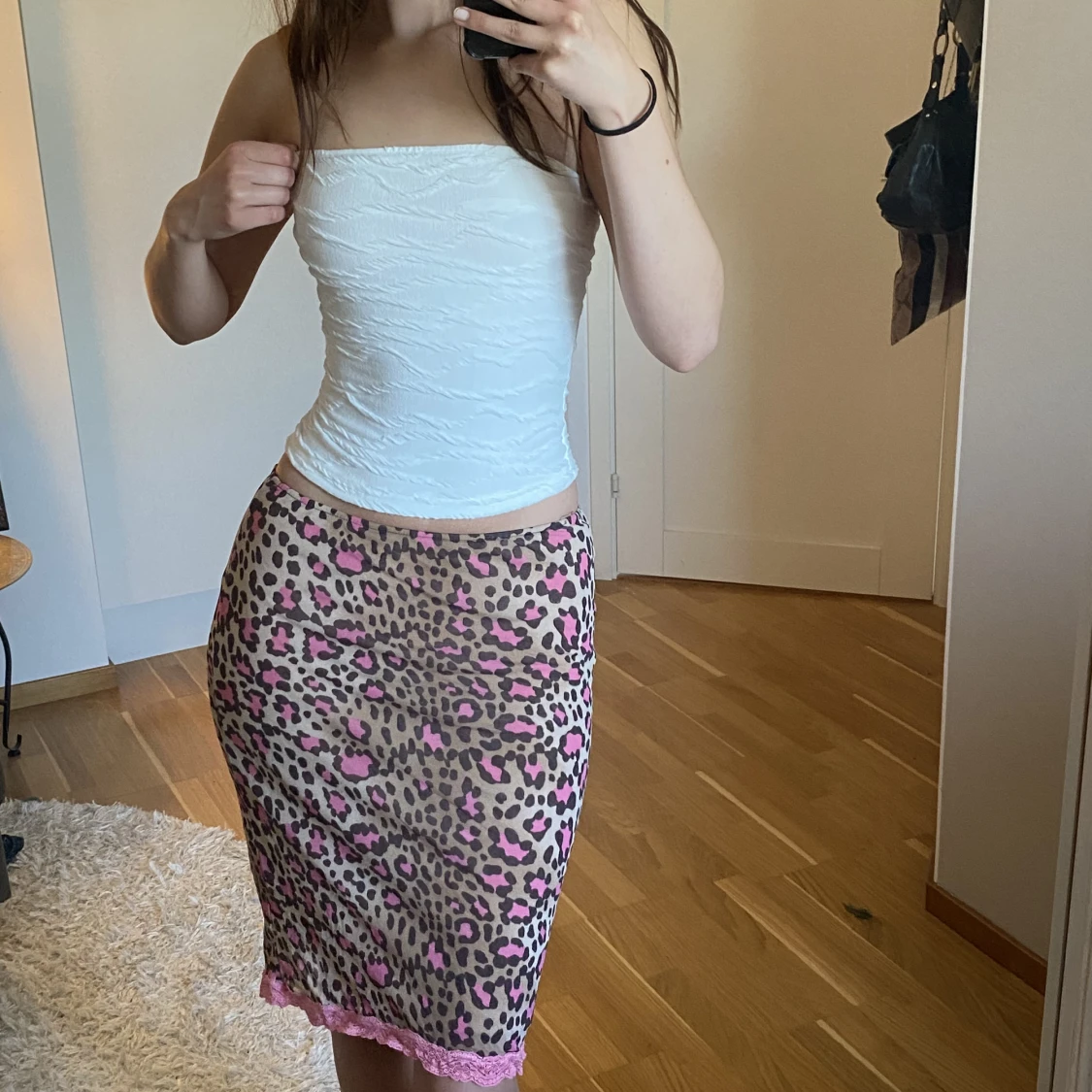 Leopard mönstrad kjol