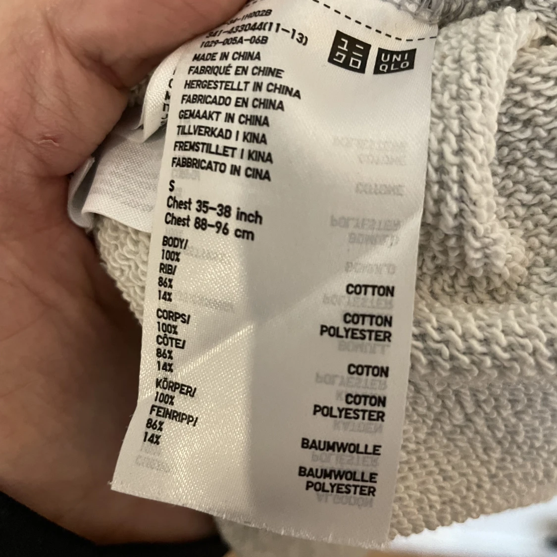 Uniqlo Tröja / Sweatershirt - 100% Cotton - 91