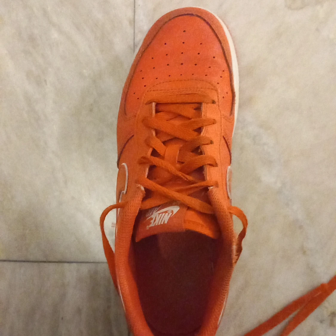 Nike Air force 1 custom orange - 90