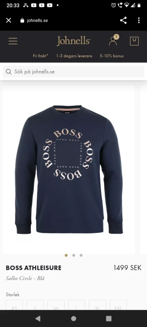 Hugo boss tröja  - Säljer Hugo boss tröja passar perfekt om du 157 cm jättefint skick som NY  Inga håll eller fläckar.     ÄKTA  Kontakta för mer bilder    