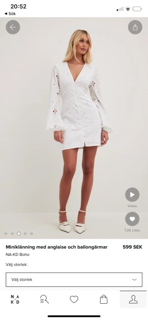 Studentklänning NA-KD  - Jättefin studentklänning, finns på NA-KD men slut i samma storlek. Köpte en annan klänning och kunde inte returnera klänningen. 