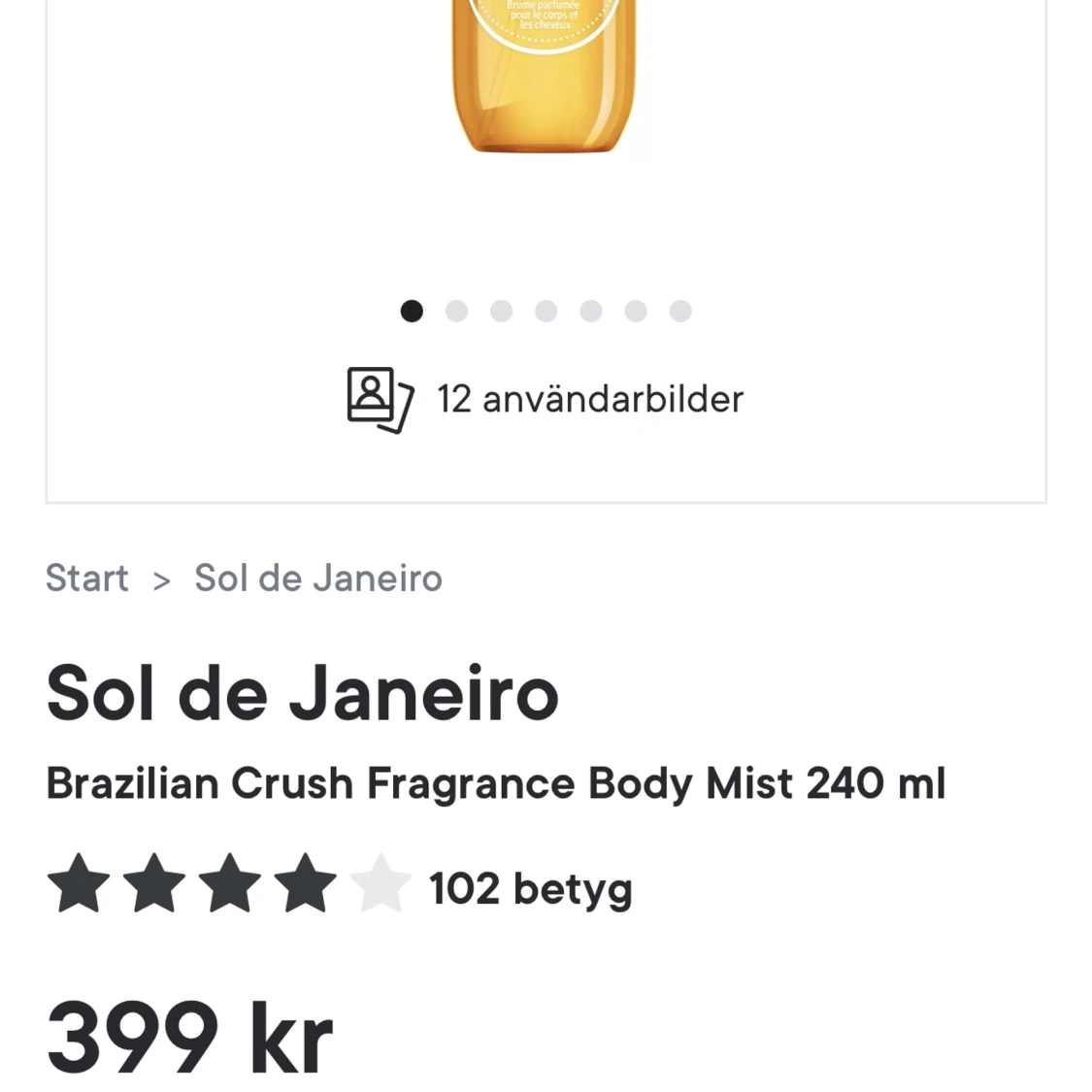 Sol de Janerio 62, 240ml - 91