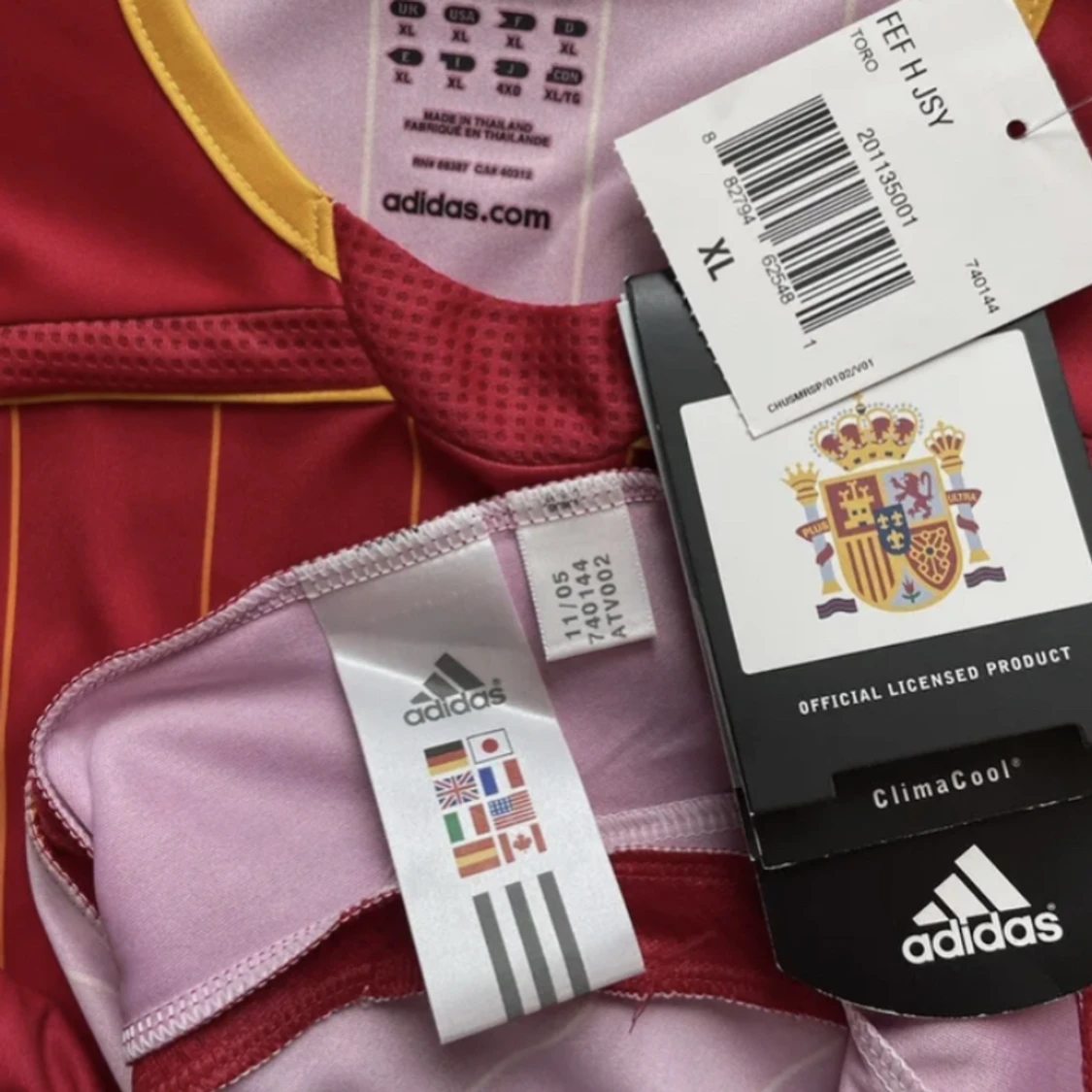 Spaniens fotbolls tröja från 2005/2006 - 90