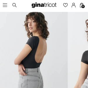 Topp - Superfin topp från Gina tricot. Har öppen rygg och är superskön i materialet. Använt få gånger så den är i mycket fint skick. Säljer då den är för stor för mig. Skriv för fler bilder. Storlek S💕