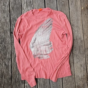 Långärmad T-shirt  - Aprikosfärgad