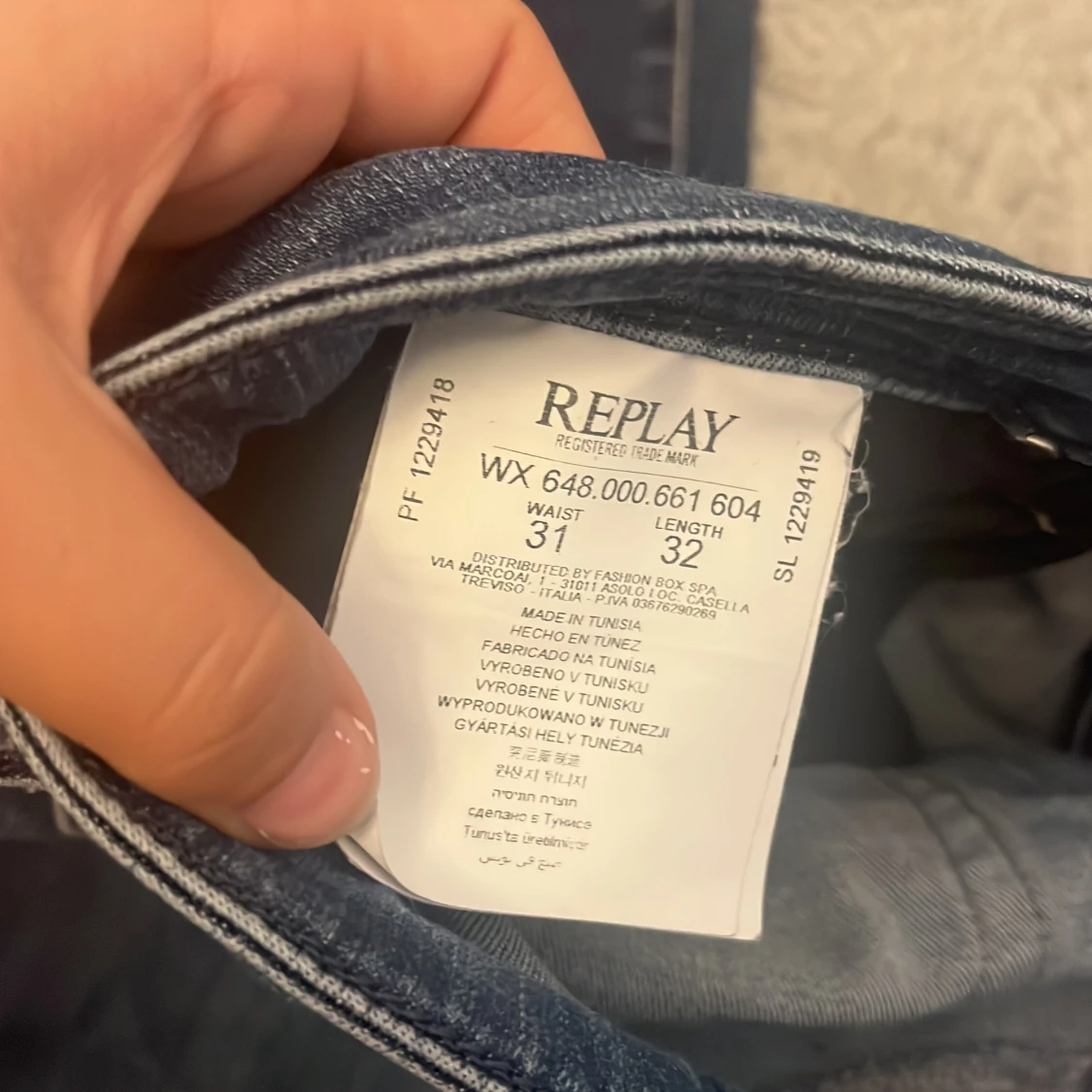 Lågmidjade replay jeans  - 91