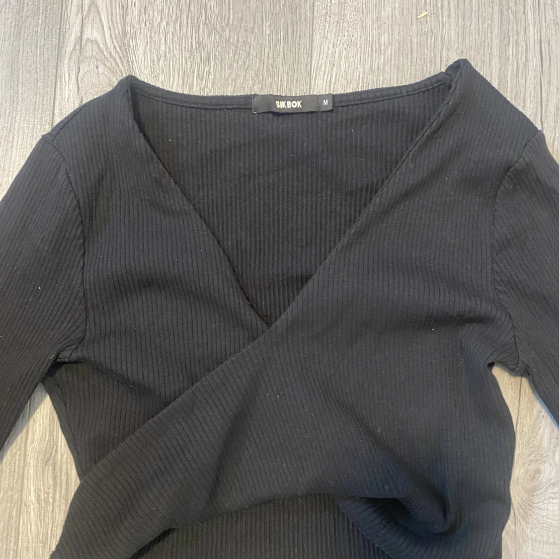 Crop top, Svart - 90