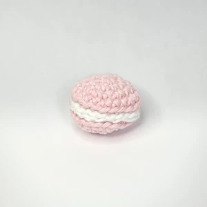 Squishy macaron nyckelring  - Bomull  4cm <- ->