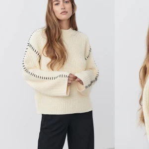 Stickad tröja  - Säljer nu min superfina tröja ifrån Gina Tricot då den tyvärr inte har kommit till användning alls hos mig. Passformen är perfekt och den är jätteskön💞Hör av dig vid minsta lilla intresse eller fråga (den är slutsåld)