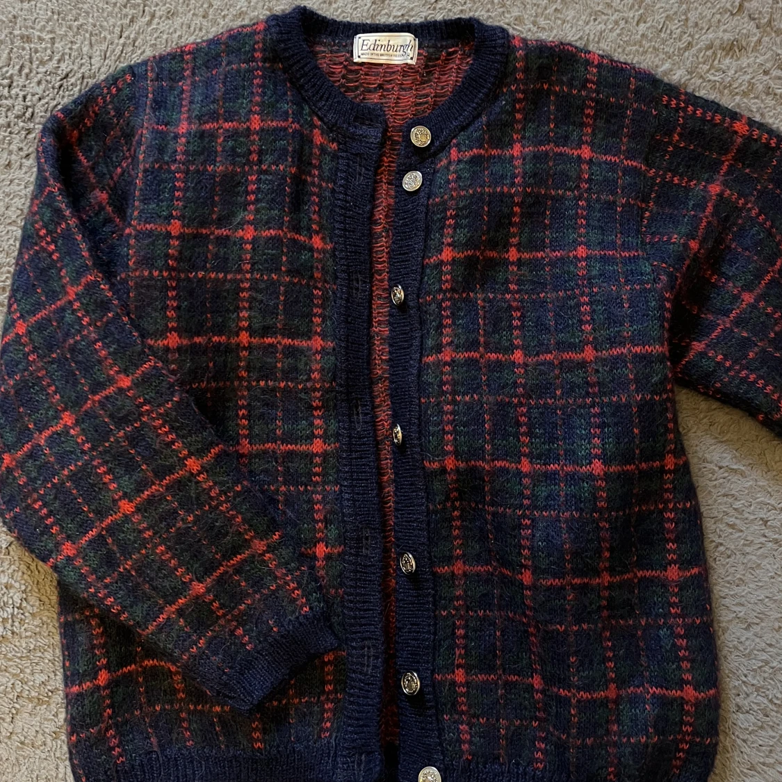 Vintage stickad kofta