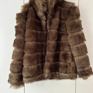 Fuskpäls - Brun snygg fuskpäls från NLY Trend i strl 34. Köparen står för frakten. 