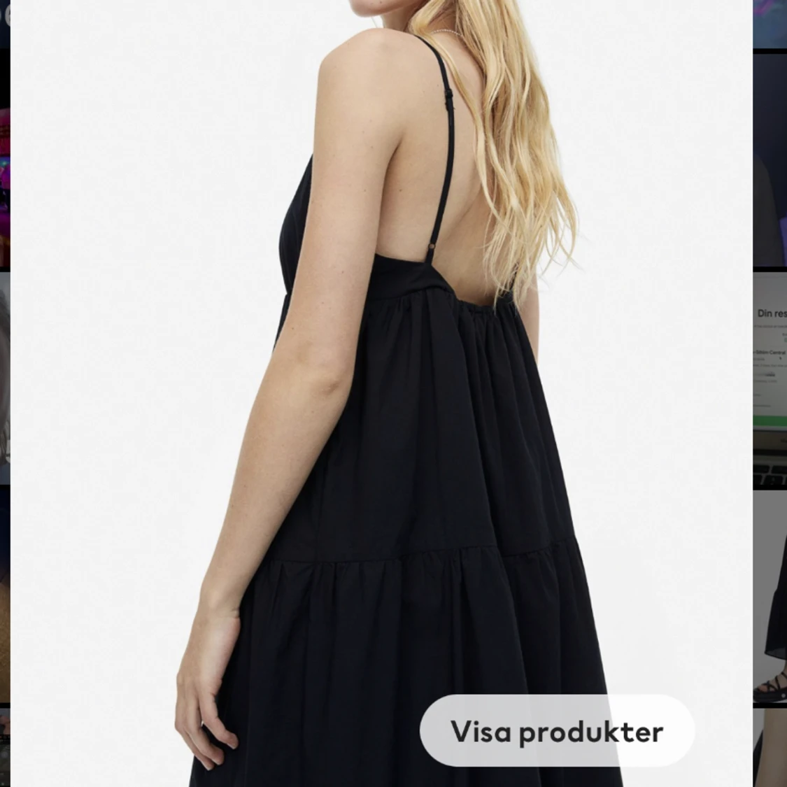 Svart midiklänning - 91