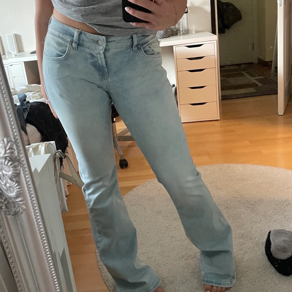 Lågmidjade jeans