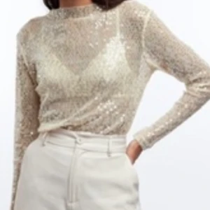 Mesh top - Aldrig använd glittrig mesh top🕺 köpt för 299, lapp är kvar på tröjan. Frakt utöver priset tillkommer💞