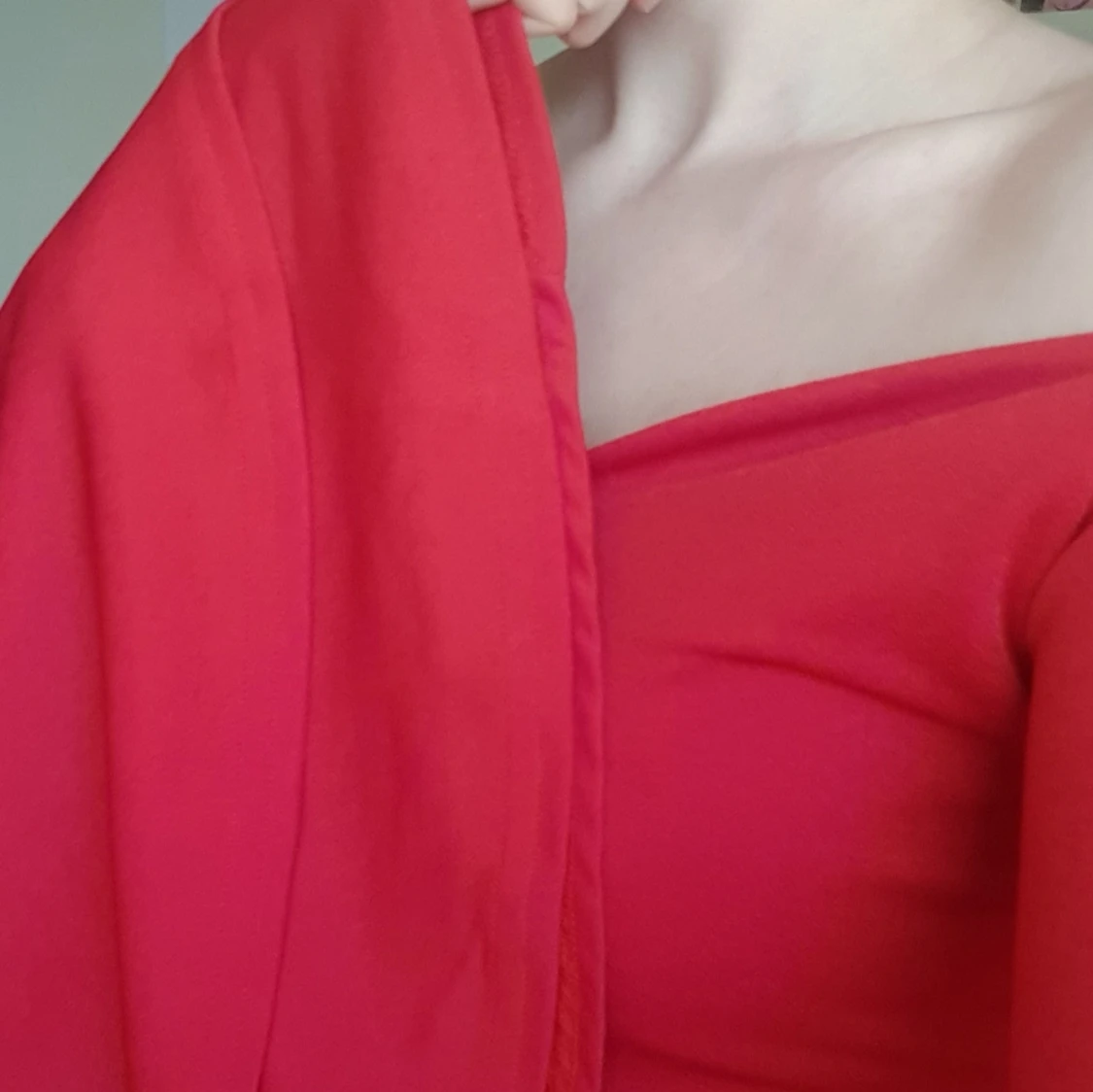 Röd croptop NLY one, stl S